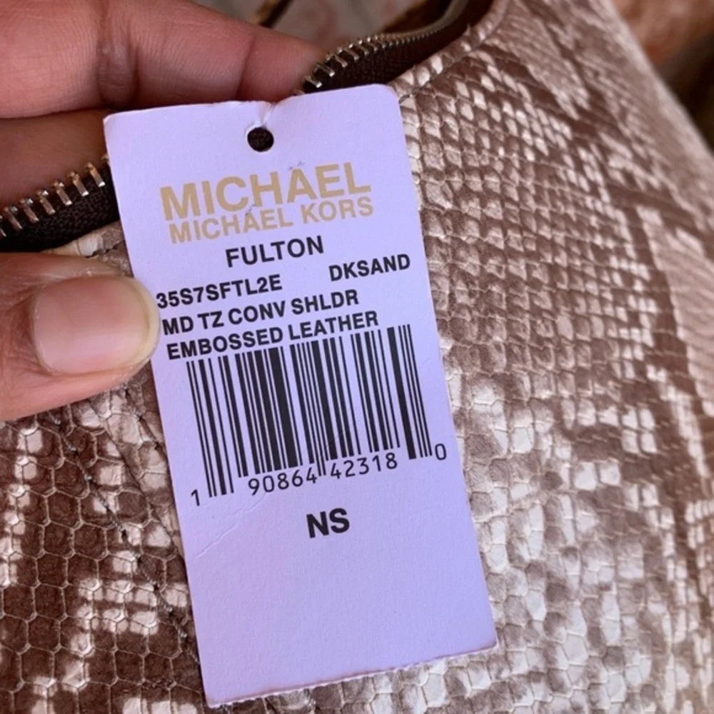 Michael kors Fulton medium embossed crossbody bag